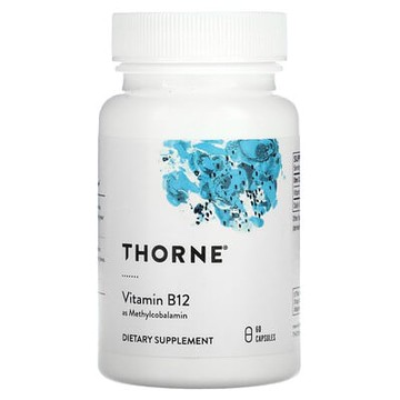 Thorne, 維生素 B12（甲鈷胺），60 粒膠囊（每粒膠囊 1 毫克）