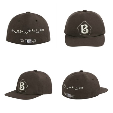 BAUF B MELODY CAP 旋律刺繡 小翅膀 全封帽 帽子 三色 韓國代購