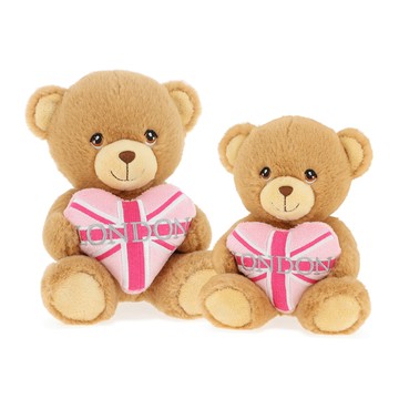 Keeleco 倫敦粉紅愛心熊寶貝