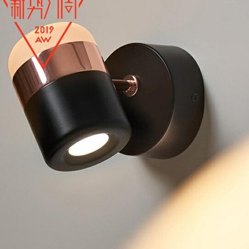 古鎮后現代簡約時尚壁燈餐廳過道玄關玫瑰金壁燈床頭背景墻鏡前壁燈