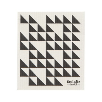 DANICA 加拿大 Ecologie瑞典環保抹布(幾何三角) / 洗碗布 廚房抹布 擦拭布 環保抹布  可機洗 洗碗機可洗