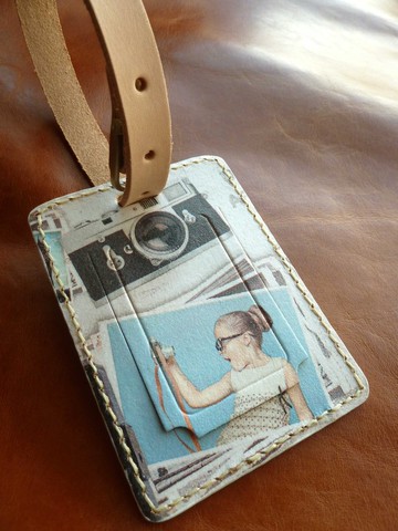 植鞣革行李吊牌/免費打英文名