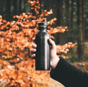 意大利24Bottles【URBAN超輕量羽毛系列】紳士黑 - 不鏽鋼瓶