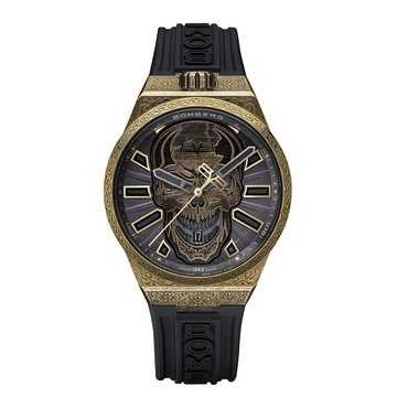 BOMBERG BOLT-68 NEO系列 十週年紀念骷髏機械腕錶 青銅色版本_BF43APBR.08-4.12