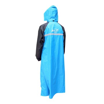 雨王 炫採型前開防漏雨衣 超強抗水 專利側開拉鍊  藍色  4XL