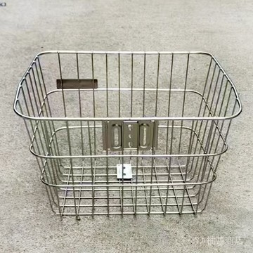 ✨可開發票#無蓋中號車筐 車籃菜籃子 籮筐車簍子自行車前後筐前置車筐