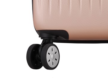 ~雪黛屋~WALLAMY 25寸行李箱可海關密鎖ABS硬殼箱360旋轉飛機靜音輪耐摔磨損隱藏杯架W2547