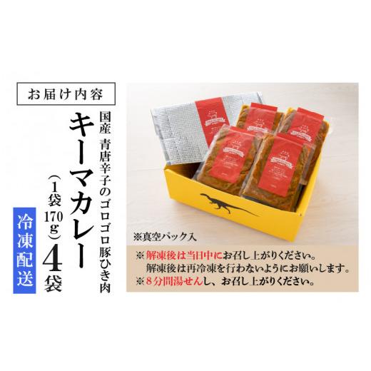 ふるさと納税 福井県 勝山市 国産 青唐辛子のゴロゴロ豚挽肉キーマカレー 4パック [A-037023]