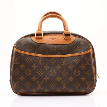 LOUIS VUITTON 路易威登 Trouville 手提包 棕色 原花帆布 M42228 無鎖鑰組 【二手名牌BRAND OFF】