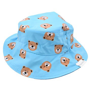 flapjackkids 兒童款雙面防曬遮陽帽 UPF50+高防曬 輕量透氣  青蛙 + 熊  6個月~2歲