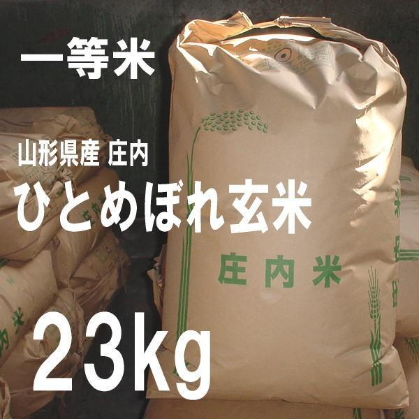 お米 23kg ひとめぼれ 玄米 山形県 庄内 23kg×1袋 5年度産 新米 一等米