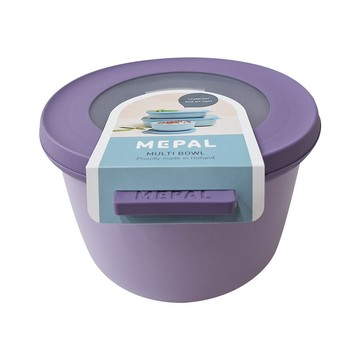 MEPAL 圓形密封保鮮盒  13.5 x 12.5 x 8.5cm 薰衣草紫 157g 500ml  1個