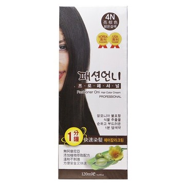 歐尼一分快速染髮霜-4N亮棕色