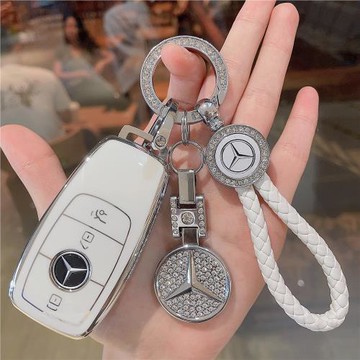 適用奔馳c260l鑰匙套新A級C級E級S級gla鑰匙殼A200L扣E260包E300L