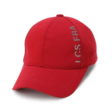 男款紅色LOGO高爾夫球帽
