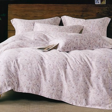 貝淇小舖 60支100%天絲 艾麗莎花園 四件組  特大  床包 + 兩用被 + 枕套