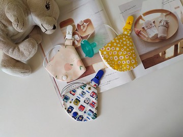 【5日內出貨】奶嘴防塵套夾  奶嘴夾+奶嘴套 香草奶嘴可用