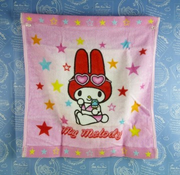 【震撼精品百貨】My Melody 美樂蒂~毛巾_粉_星星