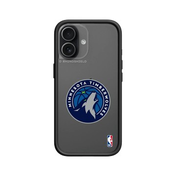 iPhone 17 Mod NX -邊框背蓋組合 (相機按鈕) 黑 - NBA - Logo-明尼蘇達灰狼 Minnesota Timberwolves