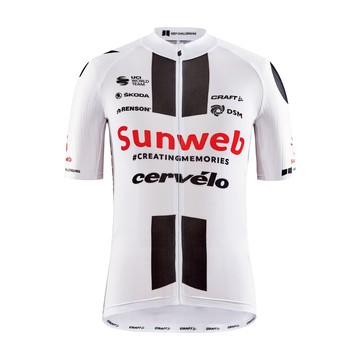CRAFT 瑞典 Team Sunweb AEROLIGHT 短袖男車衣【選手版】1910331-900426 白/黑