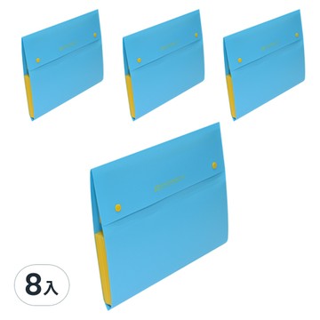 ECO Chungwoon 12層風琴文件夾  天空藍  8個