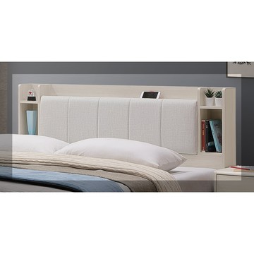 【唯熙傢俱】斯月橡木白6尺床頭片