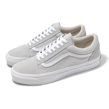 Vans 休閒鞋 Lx Old Skool 男鞋 女鞋 白 灰 麂皮 低筒 情侶鞋 VN000CXT7VF