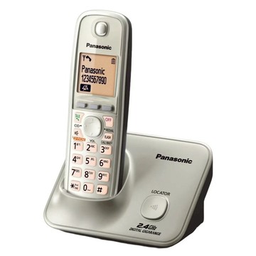 Panasonic 2.4GHz 高頻數位大字體無線電話 銀色  KX-TG3711SXN