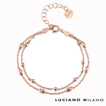 LUCIANO MILANO 星空-歲月純銀手鍊(玫瑰金色)