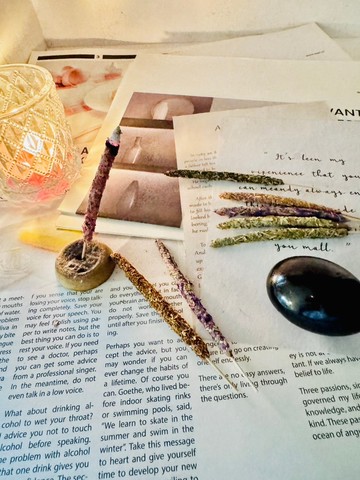 【Rose Tree】迷你南美藥草線香。手作製作。淨化空間