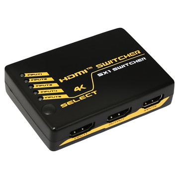 Alanview HDMI 4K2K 五進一出切換器 UHD v1.4  支援多設備連接  4K超高解析度  AL1451  1個