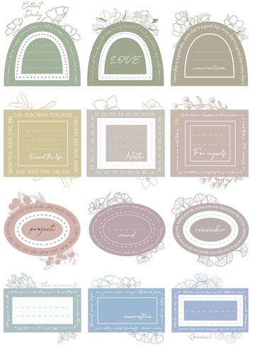 NO.09 花框絮語 Frame Gossip pet 割型紙膠帶