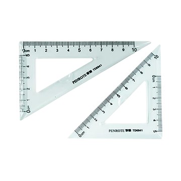 筆樂PENROTE三角板組/TD6941/2片/組