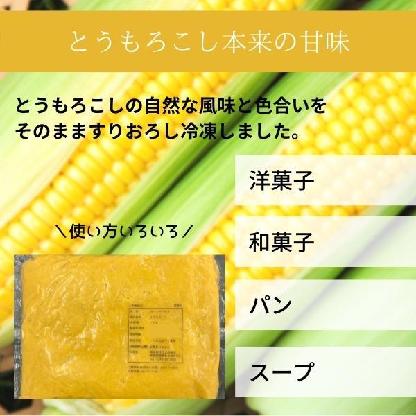 業務用　コーンペースト 1Kg 冷凍 とうもろこしうらごし