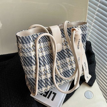 大容量託特包包女 通懃腋下包 百搭包 肩背包 韓國小衆包秋冬包包女大容量2025新款潮時尚百搭高級感帆布單肩包通勤托特包