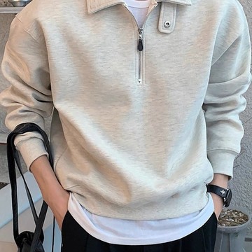 【新品價】CLO.studio｜🇰🇷｜男款｜質感拉鍊POLO長袖 #428