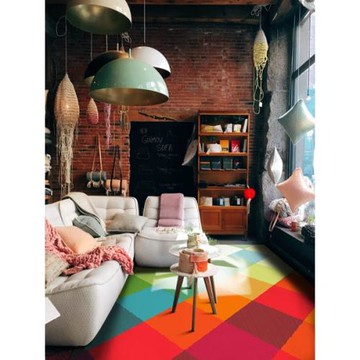 【范登伯格】 Swing波動極簡幾何現代圖騰進口地毯-漸層格120x170cm