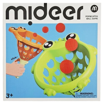 mideer 親子互動接球組 3歲以上適用  青蛙 綠色  1組