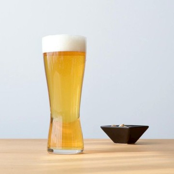 日本 ADERIA 日本製強化玻璃薄口啤酒杯415ml 3入組