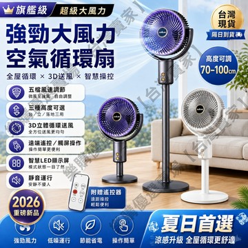 【可開發票🚀遙控定時🎛️】落地靜音循環扇 360度轉涼風扇 靜音風扇 節能扇 渦流空氣循環扇 遠程遙控定時 電風扇