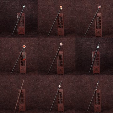 發簪簪子簡約古風漢服盤發木簪現代女日常挽發木質黑檀木兒童復古