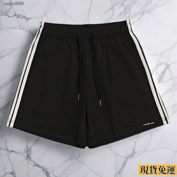 ✨限時下殺✨ 運動新款短褲女學生 夏季 運動跑步休閒寬鬆顯瘦直筒熱褲三分褲條紋