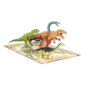 PROM 恐龍立體壓克力拼圖 23 x 23cm B-2 培養空間概念 激發想像力  1盒