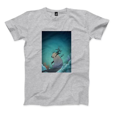 讓我躲進你的眼睛裡 - 深麻灰 - 中性版T恤