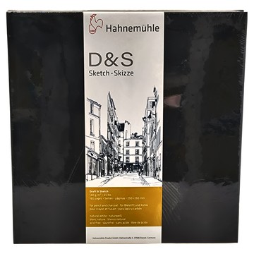 Hahnemuhle D&S 素描本 160頁 140 g/m² 250 x 250 毫米  黑色  1本