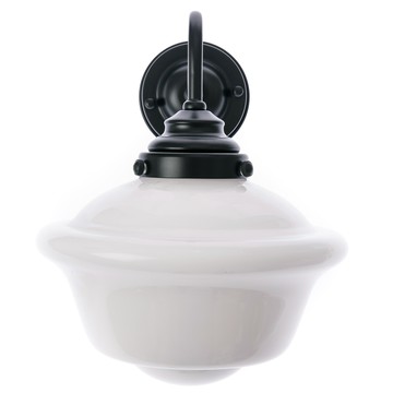 特力屋 經典奶 白色玻壁燈