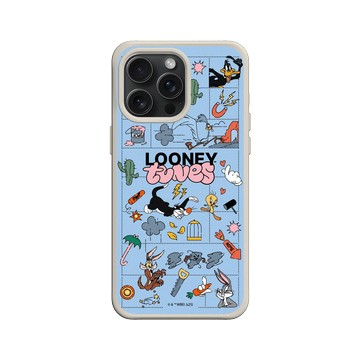 iPhone 15 Pro Max SolidX 貝殼灰 - 樂一通 Looney Tunes - 歡樂追逐