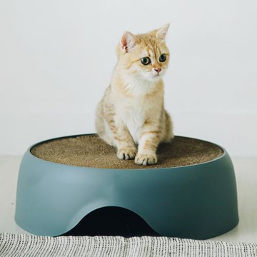 【NiceU毛樂趣】二合一 雙面用圓形貓抓盆/貓窩