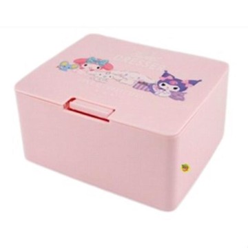 小禮堂 Sanrio 三麗鷗 彈蓋式小物方形收納盒 (與小夥伴) 美樂蒂 酷洛米 大耳狗