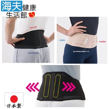 戴雅軀幹裝具 未滅菌 海夫健康生活館 金勉 日本bonbone 雙重固定透氣護腰 膚色/黑色